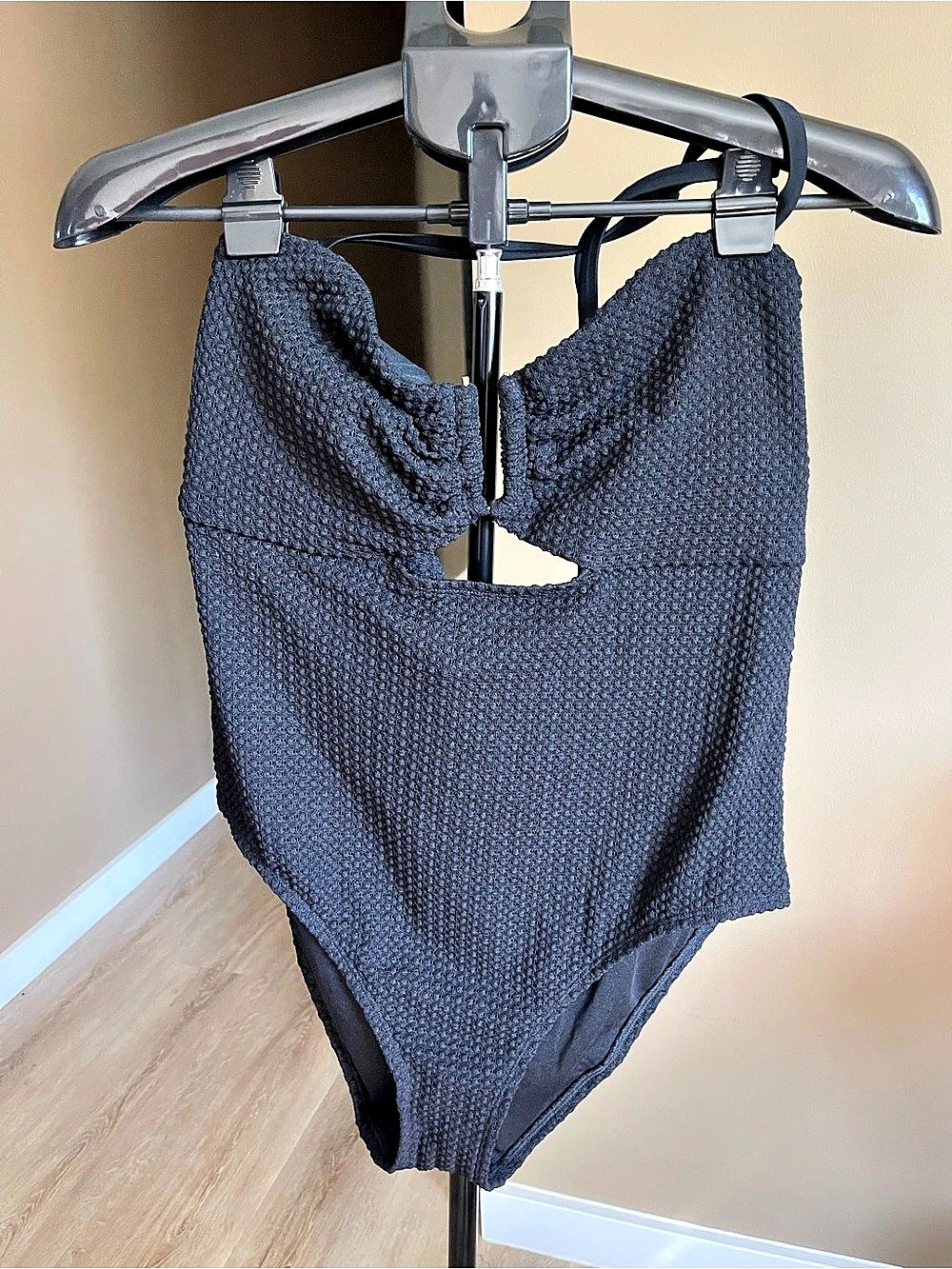 Shade & Shore One-Piece Swimsuit Black Size XL